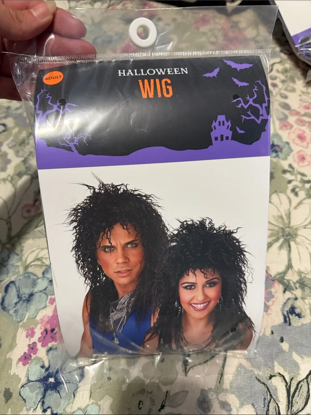 Halloween Wig - Black Curly Spiky Style